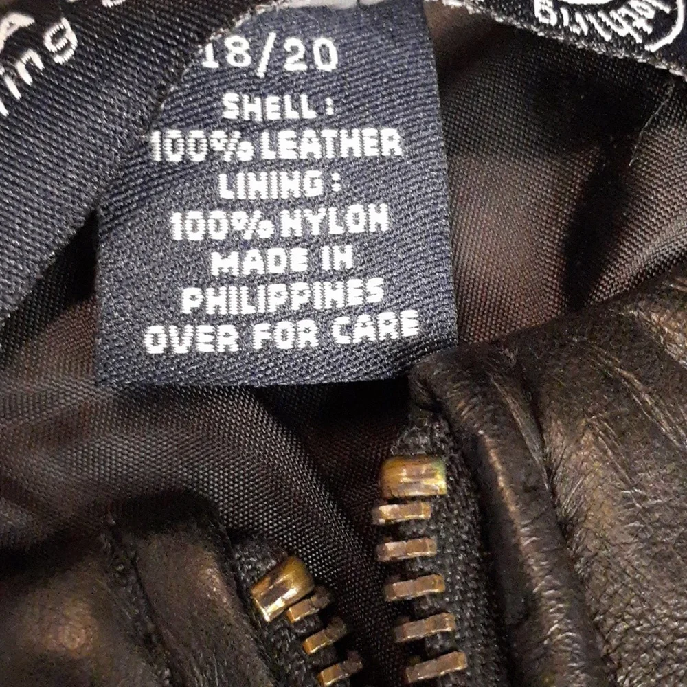 Genuine Leather Women's Vest Matte Black Size 18/20 - Picture 6 of 6